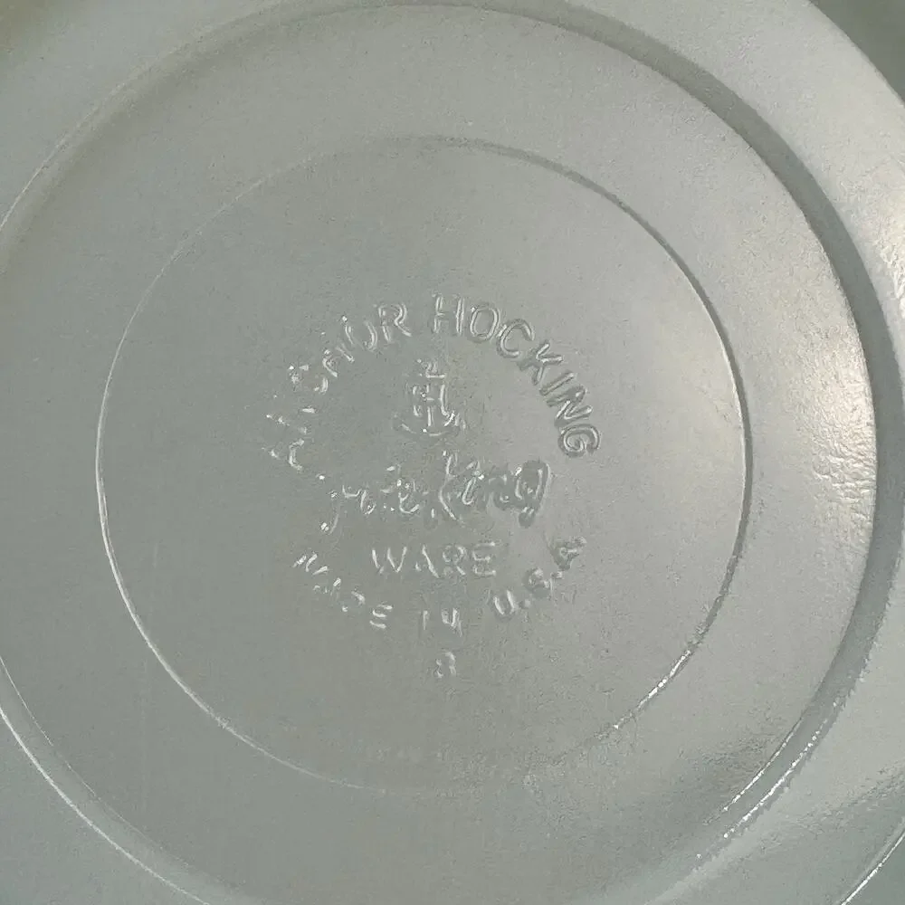 Anchor Hocking Fire King White Milk Glass Harvest Grapevine Footed Fruit Bowl